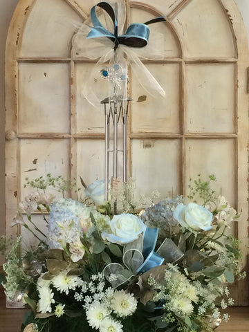 Wind Chimes and Flowers