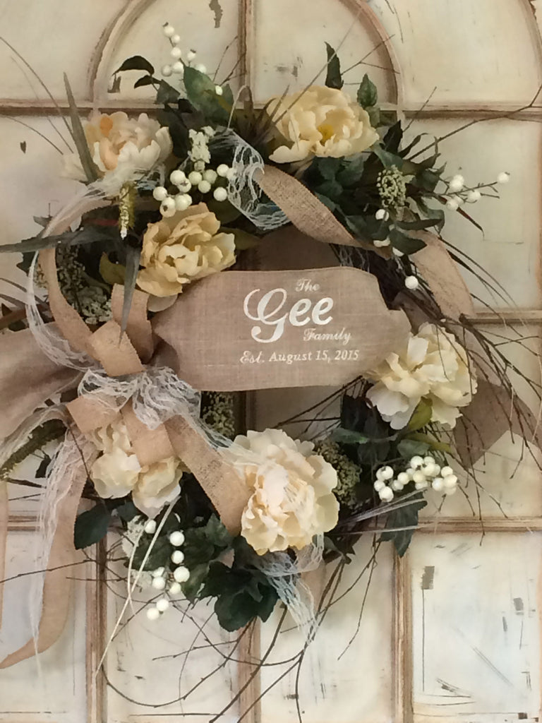 Personalized Wreath